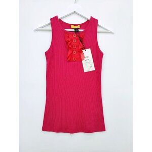 Soca St John Women's Raspberry 100% Cotton Tank Top Size S